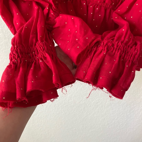Red Free people boho top - Picture 4 of 4